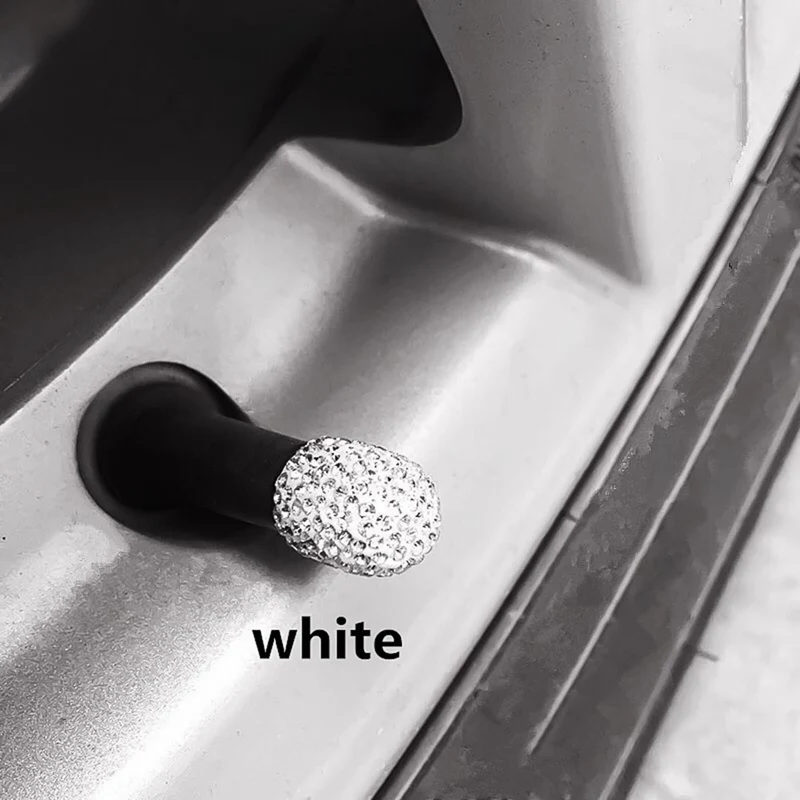 Колпачки для клапанов автомобильных шин из мягкой глины со стразами 4 шт./лот