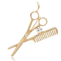 new trend fashion accessories barber scissors brooch brooch men brooch pin brooches for women enamel pin wholesale