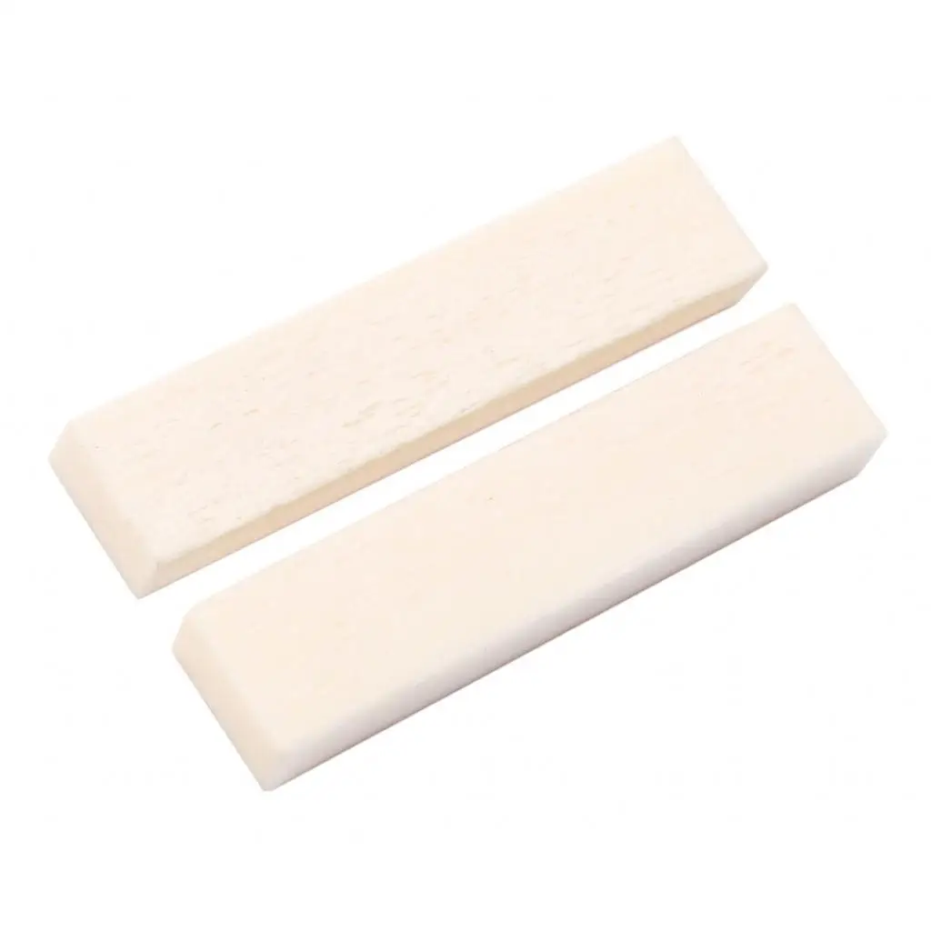 

2x Bass Saddle Nut Electric Guitar Luthier Replacement Parts 53x7x3mm