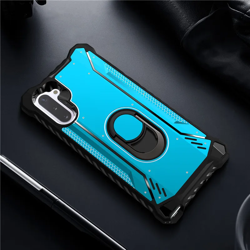 Противоударный армированный Гибридный чехол для samsung Galaxy Note 10, S9 Plus, S10, S9Plus, Note 9, S10E, подставка для телефона, кольцевой кронштейн, полный жесткий чехол