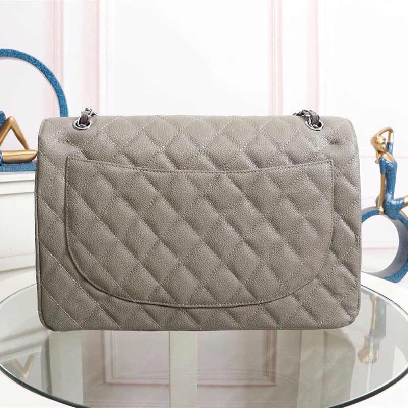 

Women's bag Small fragrance style rhombus chain One shoulder diagonal bag Caviar small medium classic fashion model