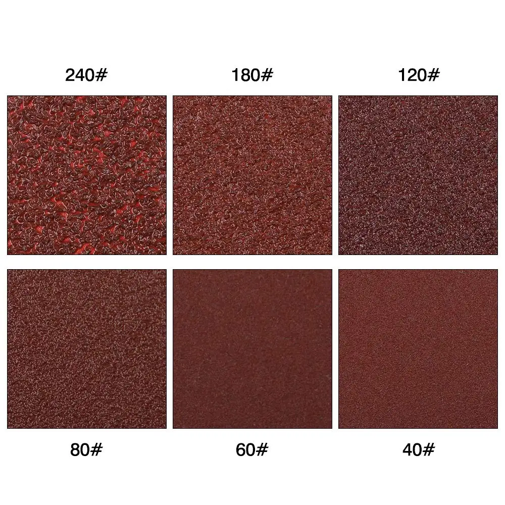 20 Полоса крепления крючком и петлей треугольная наждачная бумага 80*80 мм шлифовальный диск подходит для плит 3-1/8 дюймов многофункционального инструмента с вибрацией 40-400 зернистостей.