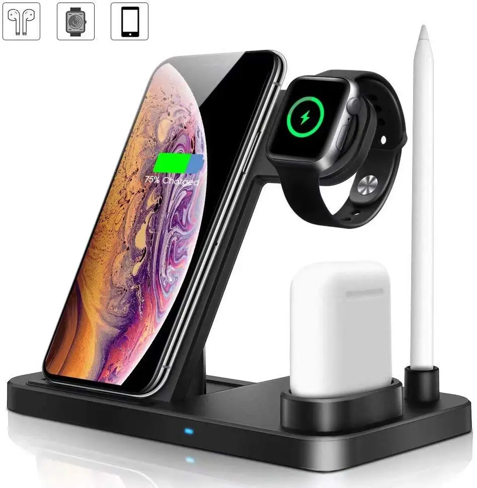 FDGAO 4 в 1 зарядная док станция Подставка держатель для ручки USB C Складная 10 Вт