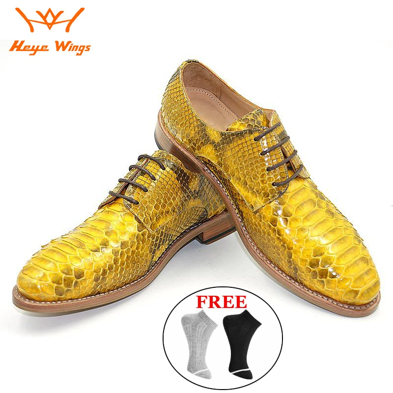 Мужские кожаные туфли из кожи питона | Обувь