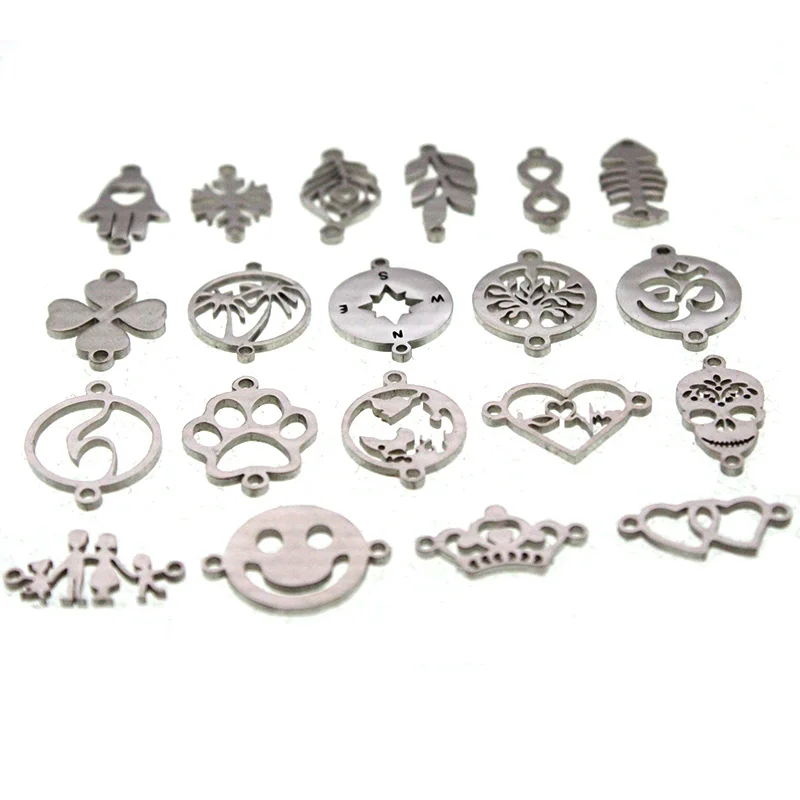 5 шт./лот подвески из нержавеющей стали соединители для изготовления ювелирных