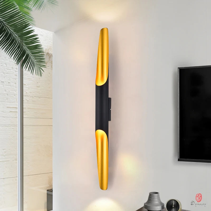Delicate Wall Lights Modern Loft LED Wall Lamp Designer Aluminum Decorative Lighting Fixture Black& Gold Home Bedroom Lighting