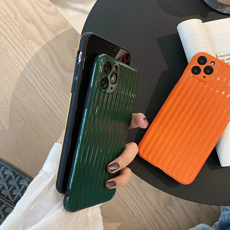 

Designer Plain Luggage imd Phone Case For iPhone11Pro XSMAX XR 78plus SE2020 Lens Protector Full Cover Skinny Shell Protection