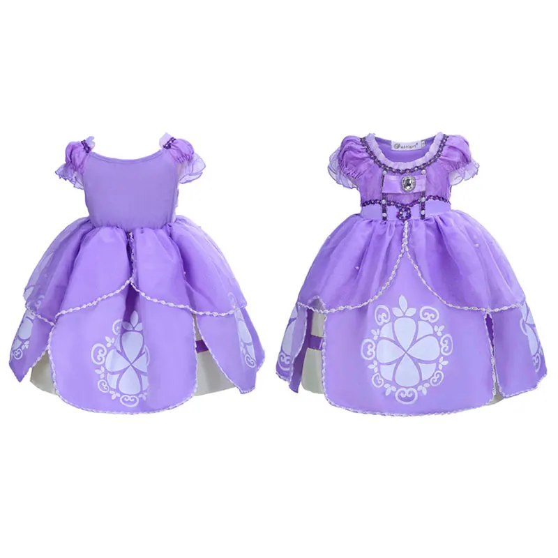 DM костюм на Хэллоуин для девочки платье принцессы Софии Косплэй фестиваль