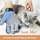 Перчатка с щеткой для груминга кошек, перчатка для вычесывания кошек, расческа для собак, принадлежности для ванной и чистки, для массажа, для удаления шерсти