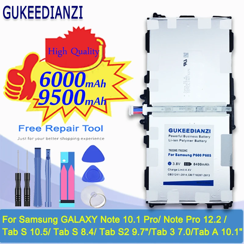 Аккумулятор T8220E T8220C для планшетов Samsung Note 10 1 Pro/Note Pro 12 2/Tab S 5/Tab 8 4/Tab S2 9 7 &quot/Tab 3 0/Tab A