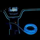 Универсальная 5 м гибкая неоновая световая полоса для стайлинга автомобиля для BMW E46 E60 Ford focus 2 Kuga Mazda 3 cx-5 VW Polo Golf Jetta Passat