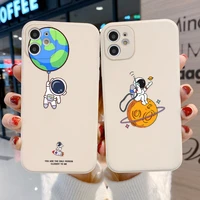 case for samsung a52 a51 a32 a71 camera protection cases galaxy a31 a50 a30s a50s a12 m12 cute astronaut soft back covers