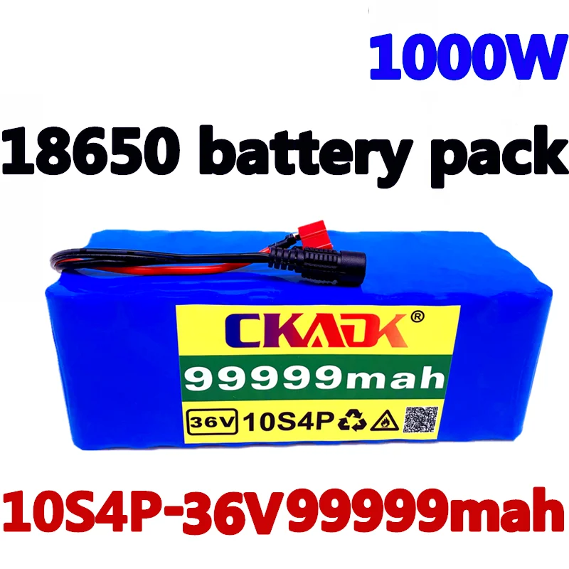 

18650 Battery 36V 10S4P 99999Ah 1000W high power 18650 lithium battery pack ebike electric bicycle bicycle scooter 20ABMS