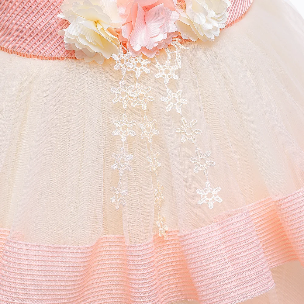 Свадебные вечерние платья-пачки принцессы с цветочным рисунком для девочек