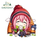 EARLFAMILY 13 см x 12,7 см, наклейка на автомобиль в лагере юру, стикер s, виниловая наклейка на RV, аниме, забавная наклейка на багажник, ноутбук, устойчивая к царапинам