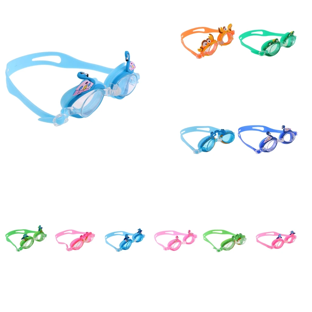 

Kids Swimming Goggles,Anti-fog UV Protection Soft Silicone Child Cute Cartoon Swim Goggles Adjustable for Kids Boys Girls