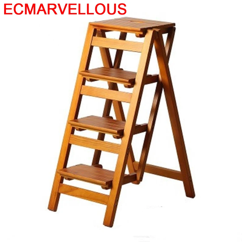 Tangga Lipat Sgabelli Cucina Echelle Pliante кухня Escalera Plegable Pied Wood Merdiven Stepladder стул Escabeau ступенчатая
