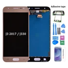 100% Оригинальные ЖК-дисплеи для Samsung Galaxy J3 2017 J330, ЖК-дисплей с сенсорным экраном и дигитайзером в сборе, бесплатная доставка