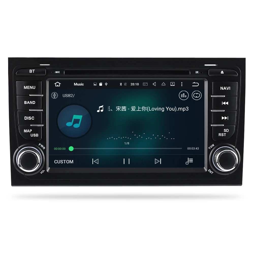 4G RAM Android 9 0 Автомобильный DVD стерео мультимедиа головное устройство для Audi A4 S4 B6 B7