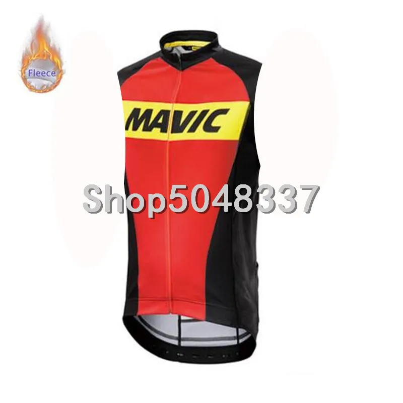 Mavic зимний термальный флис без рукавов Велоспорт Трикотажный жилет MTB велосипед