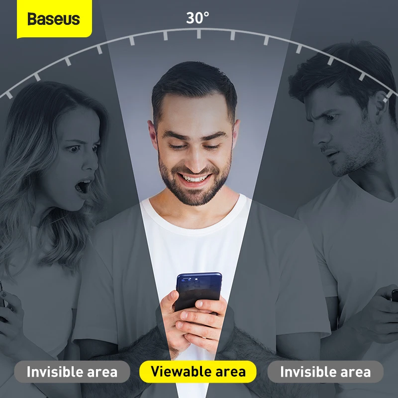 baseus 0 3mm screen protector tempered glass for iphone 12 pro max mini anti peeping full cover protective film for iphone 12pro free global shipping