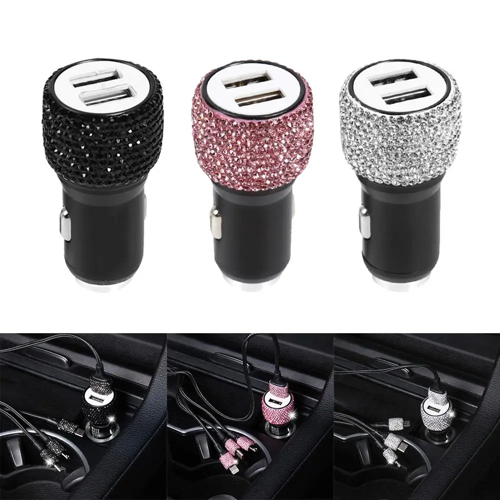 

Автомобильное зарядное устройство с двумя USB-портами, 12-24 В
