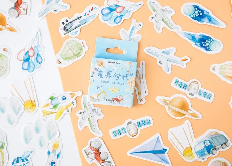 

Happy childhood decorative sticker(1pack=46pieces)