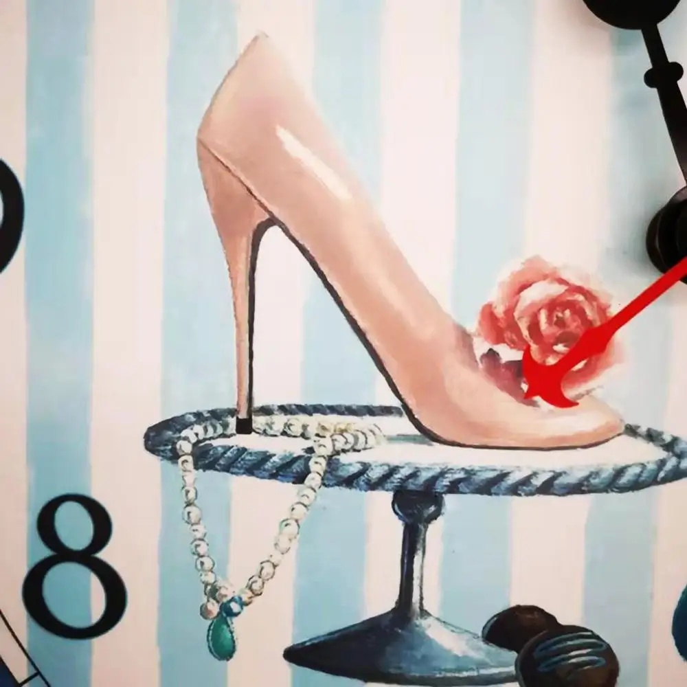 34 см кварцевые бесшумные ретро деревянные настенные часы милые вещи большие