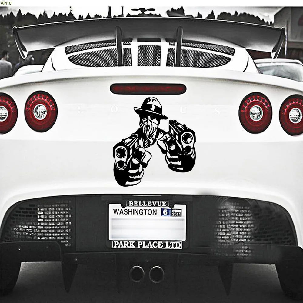 Виниловая фигурка пистолет автомобильные наклейки отражающие