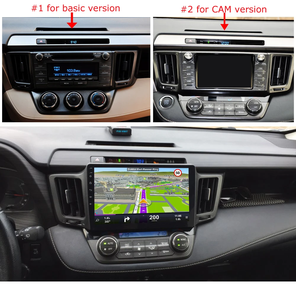 Sinosmart автомобильный радиоприемник с навигацией GPS для Toyota RAV4 RAV 4 2013-2019 поддержка OEM