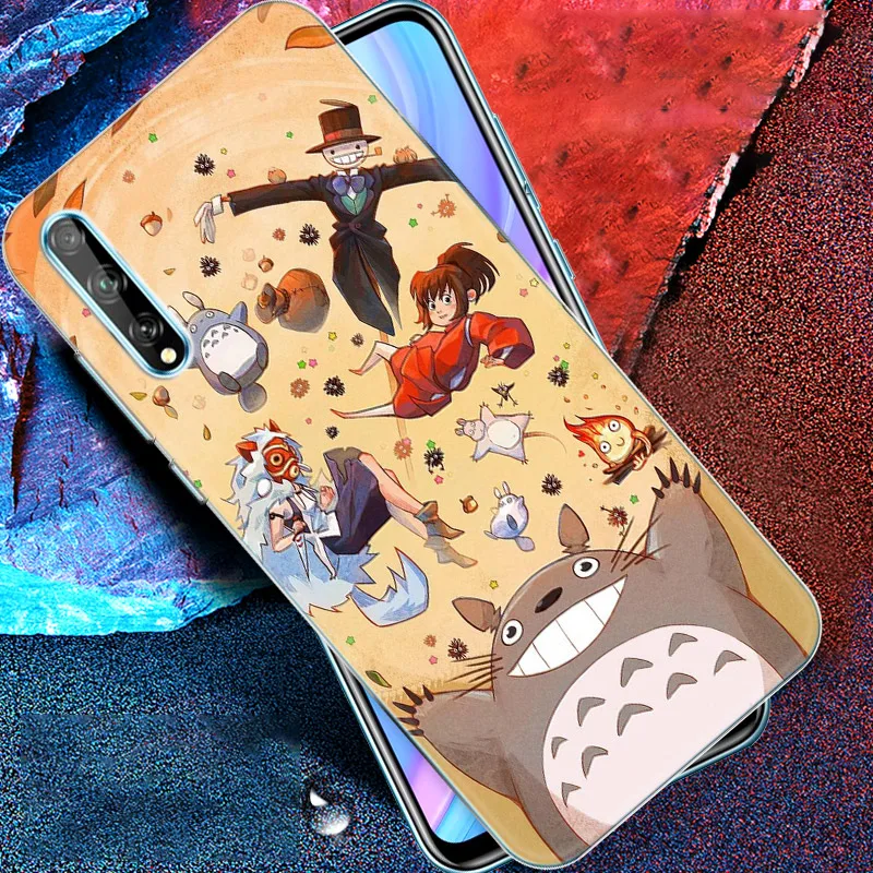 anime studio ghibli totoro soft silicone case for huawei y5 lite 2018 y6 y7a y9a prime 2018 y9 2019 y9s y5p y6p y7p y8p cover free global shipping