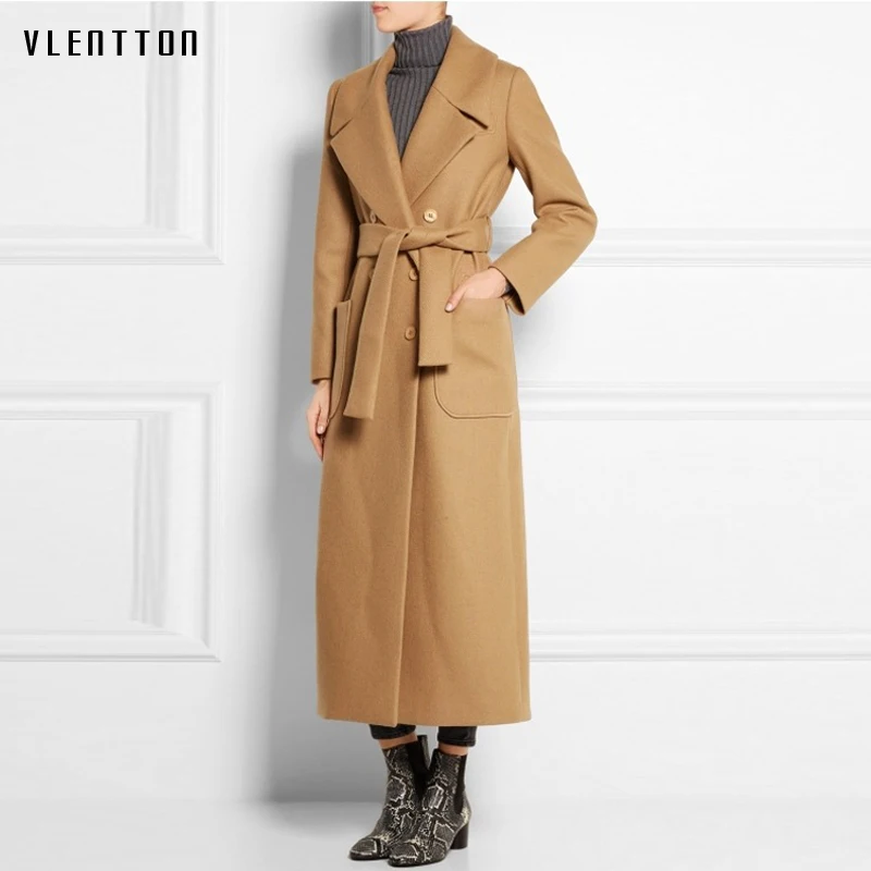 Женская зимняя куртка 2019 осень мода теплая шерстяная смесь пальто Женщины