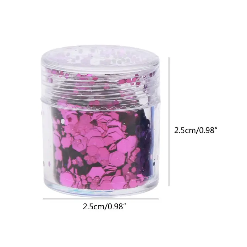 

12 Colors Mixed Holographic Makeup Chunky Glitter Face Body Eye Hair Nail Epoxy Resin Festival Chunky Hexagons Glitters