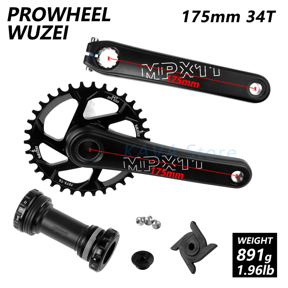 MPX11 175 34T BB SENSAH RX10 1X10 Скорость M6000 горы mtb велосипеда велосипедные переключатели 11-42/46/50T маховик KMC X10 цепи GXP 104BCD шатун со звездочкой - Цвет: MPX11 175 34T BB