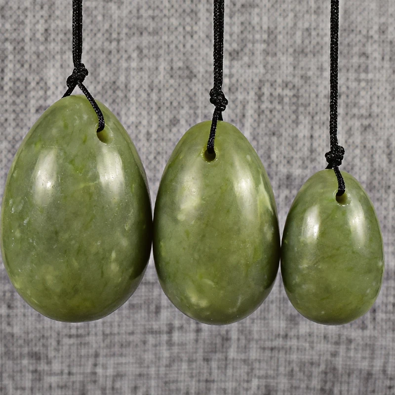 Яичный белок Yoni нефрит КАМЕННЫЙ массажер Кегель для упражнений подтяжки тазовой