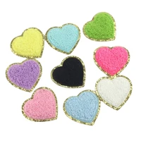 heart seuqins towel embroidered sew on patches for clothing bags jacket iron on applique diy repair decoration accessories nice