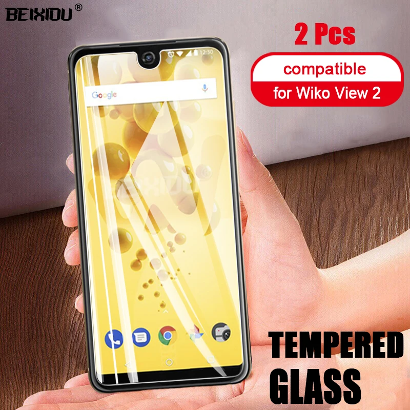 Закаленное стекло для Wiko View 2 шт. защита экрана 2.5D 9h закаленное WIKO VIEW защитная