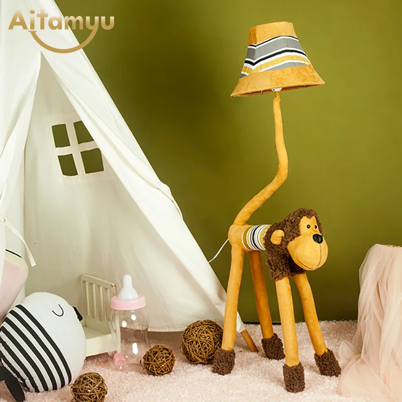 Christmas gift Kids Lamp Creative Childrens Bedroom Lighting Animal Toy Cartoon Floor lamps for living room | Лампы и освещение