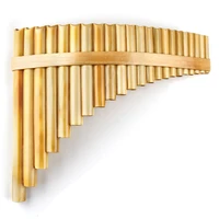 22 pipes g key reed pan flute traditional romanian woodwind instrument bamboo handmade pan pipe