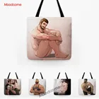 ЛГБТ парад искусство плечо тоут сумка сексуальный горячий мускул мужской тренажерный зал искусство водостойкий хлопок лен гомосексуар Шоппинг Холст Сумка