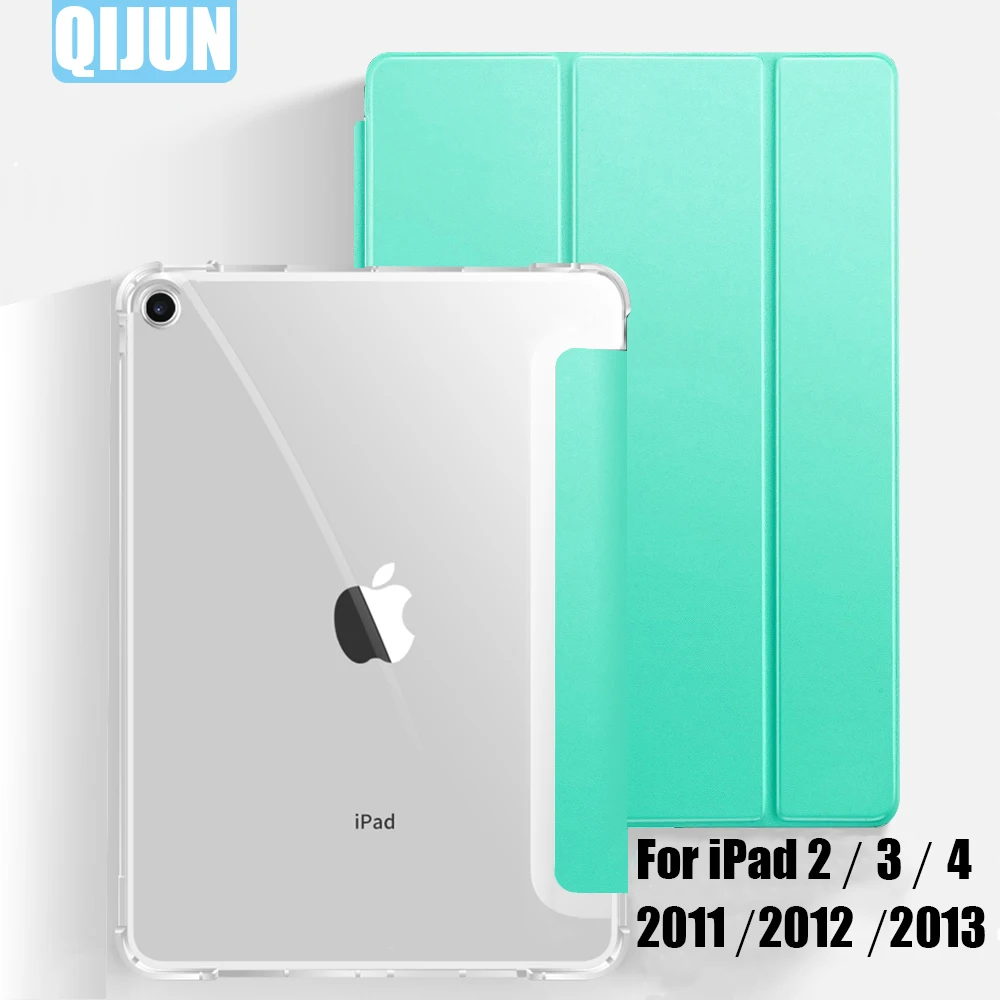 Чехол для планшета Apple ipad 2 3 4 9 7 дюйма с тремя складками | Компьютеры и офис