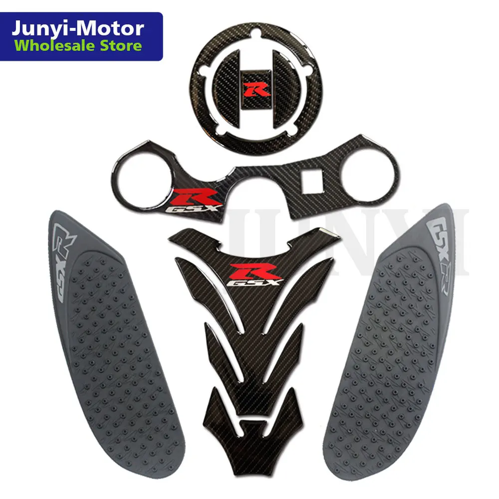 Для Suzuki GSX R GSXR 750 600 2006 2007 K6 K7 наклейка крышка резервуара накладка тройное дерево