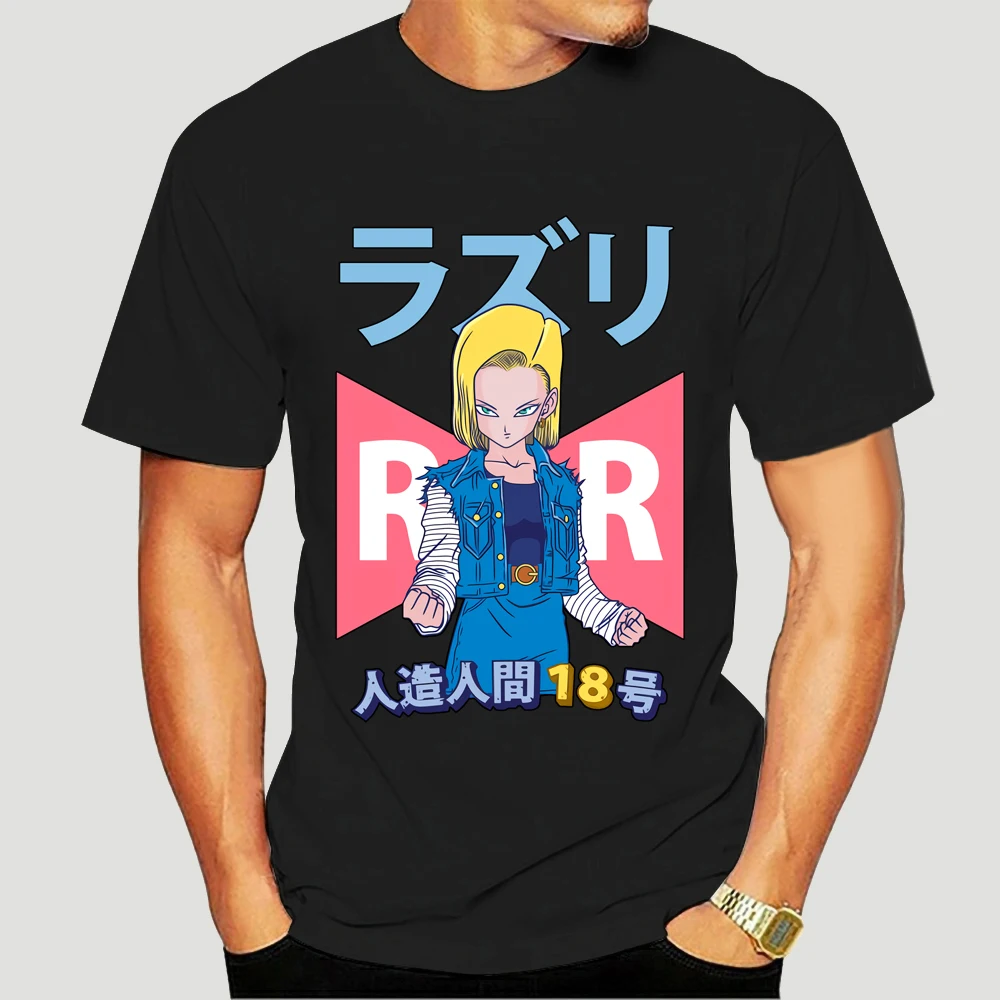 

Men t-shirt Android C 18 Red Ribbon Army cyborg tshirt Women t shirt 4724X