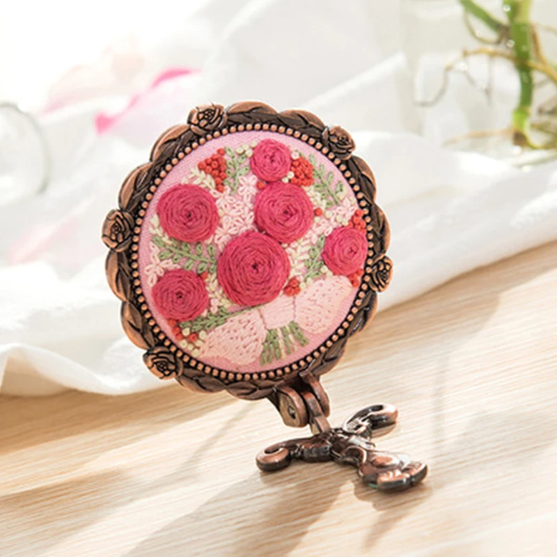 Набор цветочной вышивки крестиком с зеркалом классический набор линз для