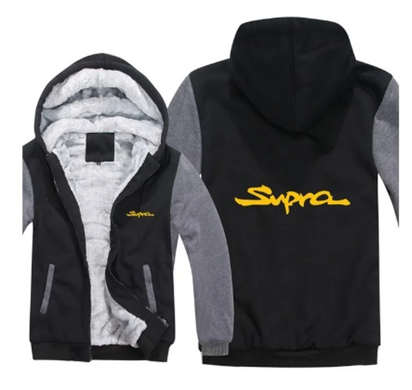 

NEW 2021 Toyota Supra Hoodies Thicken Jacket Wool Liner Fleece Pullover Man Coat Sweatshirts Coat fv7