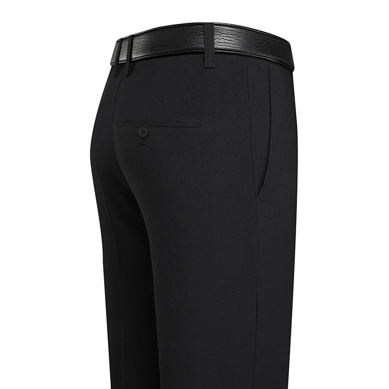 

2022 Men's Autumn and Winter High Waist Loose Straight Formal Trousers Non-Ironing Anti-Wrinkle Trousers