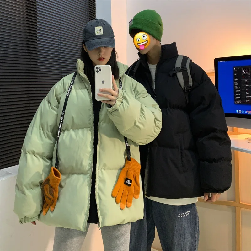 

Couple Winter Clothing 2021 New Loose Fashion Student Cotton-padded Jacket Casual Jacket Bread Coat