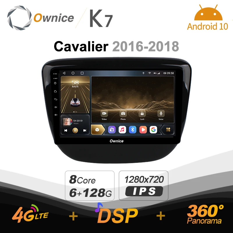 

Автомобильный радиоприемник Ownice K7, 6G + 128G для Chevrolet кавалер 2016-2018, android 10,0, BT 5,0, поддержка интерьера, атмосферная лампа 360, 4G, LTE
