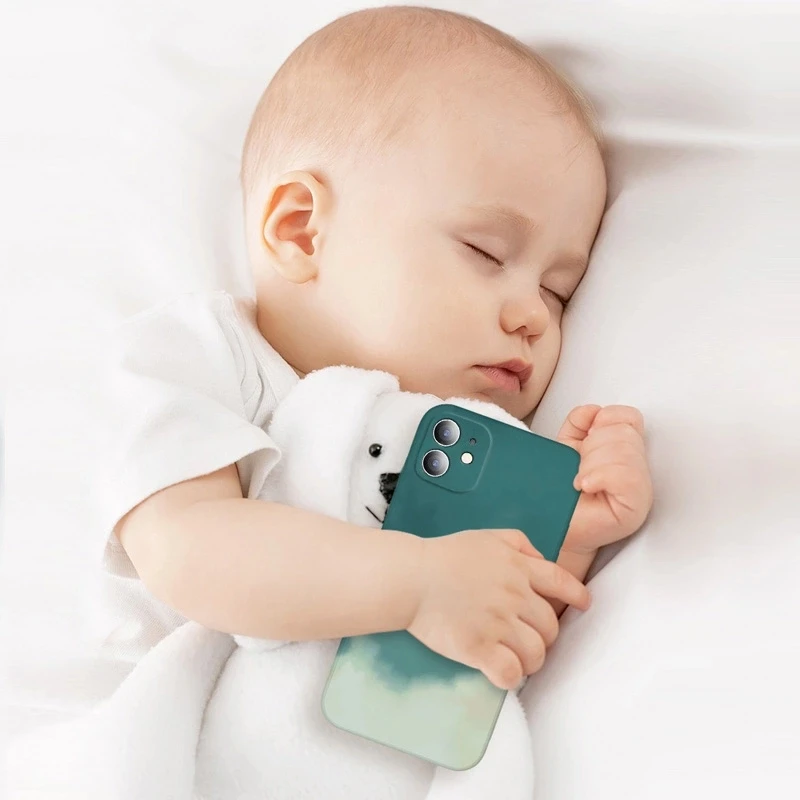 

Original Square Soft Liquid Silicone Case For Xiaomi Mi 11 Lite Pro 11i 10S 9 8 9T Poco F3 Redmi K40 K30 Ultra Watercolor Cover