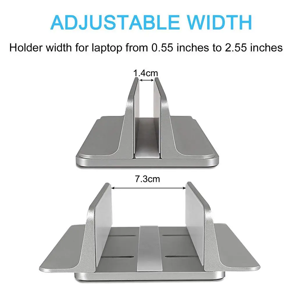 Универсальная вертикальная подставка для ноутбука из сплава настольная